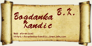Bogdanka Kandić vizit kartica